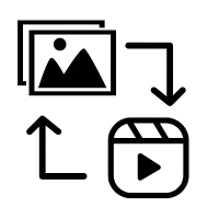 Photo to youtube transfer icon